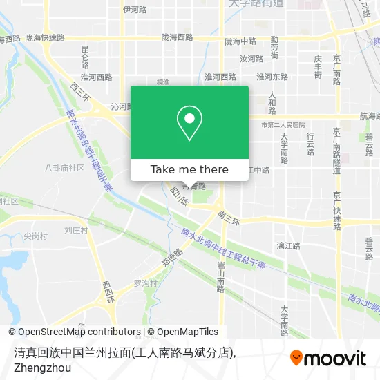 清真回族中国兰州拉面(工人南路马斌分店) map
