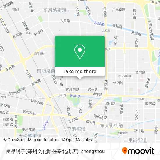 良品铺子(郑州文化路任寨北街店) map