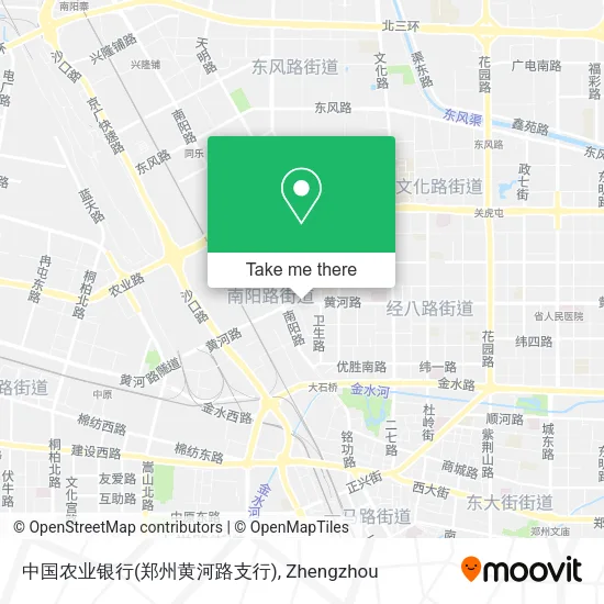 中国农业银行(郑州黄河路支行) map