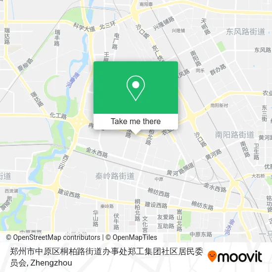 郑州市中原区桐柏路街道办事处郑工集团社区居民委员会 map
