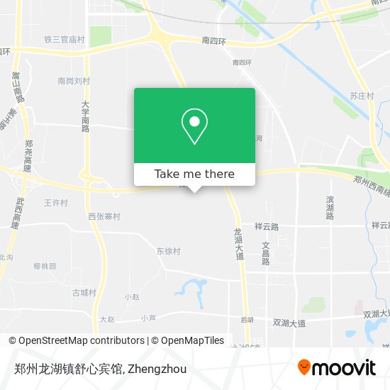 郑州龙湖镇舒心宾馆 map