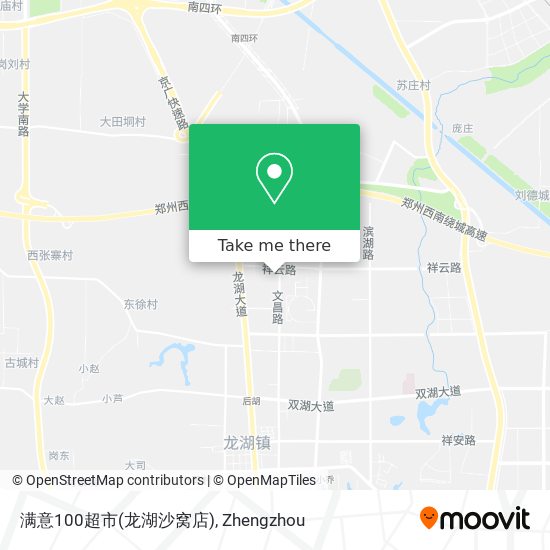 满意100超市(龙湖沙窝店) map