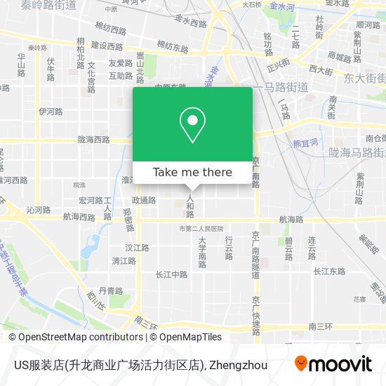 US服装店(升龙商业广场活力街区店) map