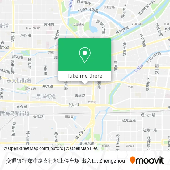交通银行郑汴路支行地上停车场-出入口 map