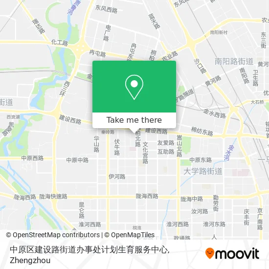 中原区建设路街道办事处计划生育服务中心 map