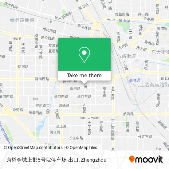 康桥金域上郡5号院停车场-出口 map