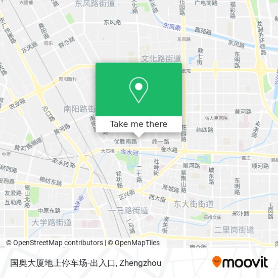 国奥大厦地上停车场-出入口 map