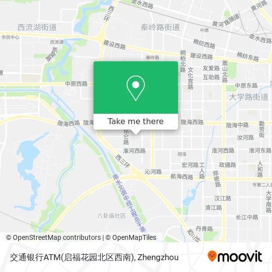 交通银行ATM(启福花园北区西南) map