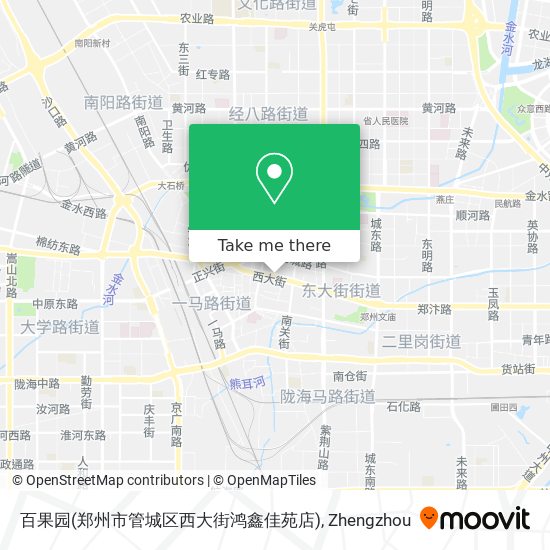 百果园(郑州市管城区西大街鸿鑫佳苑店) map