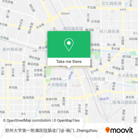 郑州大学第一附属医院肠道门诊-南门 map