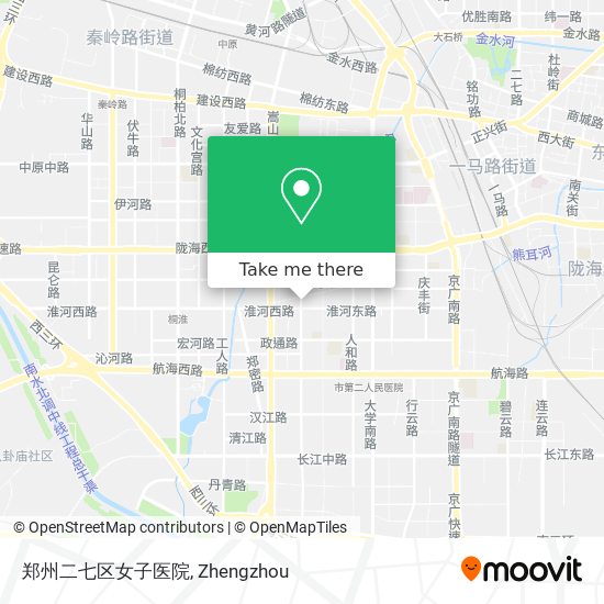 郑州二七区女子医院 map