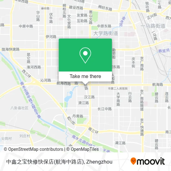 中鑫之宝快修快保店(航海中路店) map
