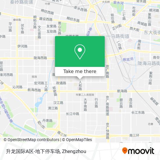 升龙国际A区-地下停车场 map