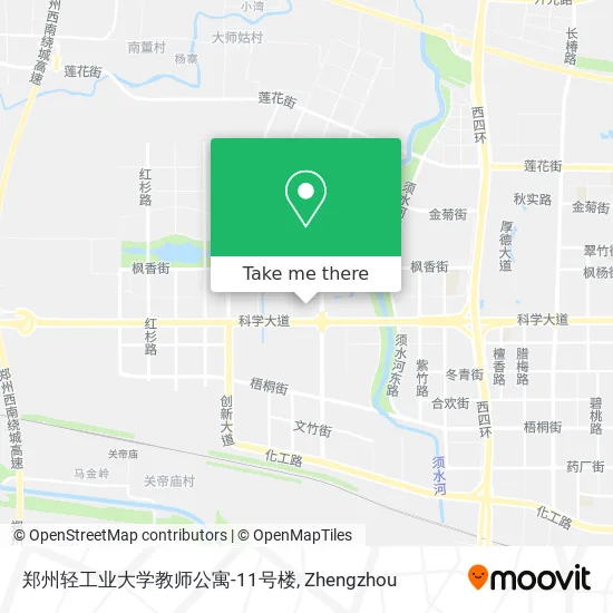 郑州轻工业大学教师公寓-11号楼 map