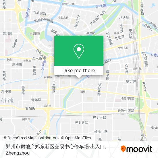 郑州市房地产郑东新区交易中心停车场-出入口 map