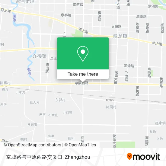 京城路与中原西路交叉口 map