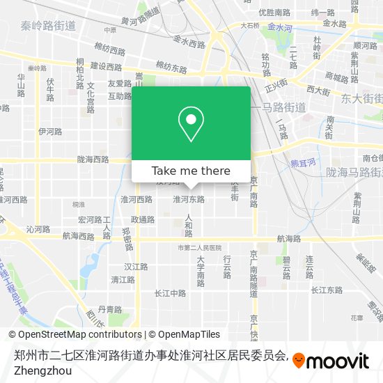 郑州市二七区淮河路街道办事处淮河社区居民委员会 map
