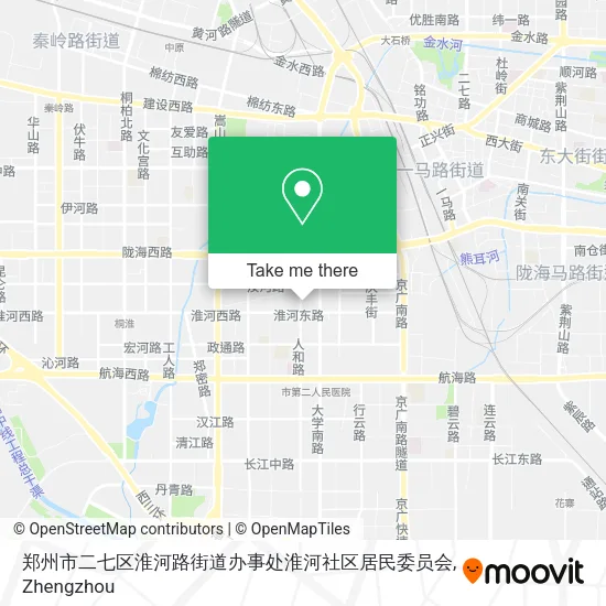 郑州市二七区淮河路街道办事处淮河社区居民委员会 map