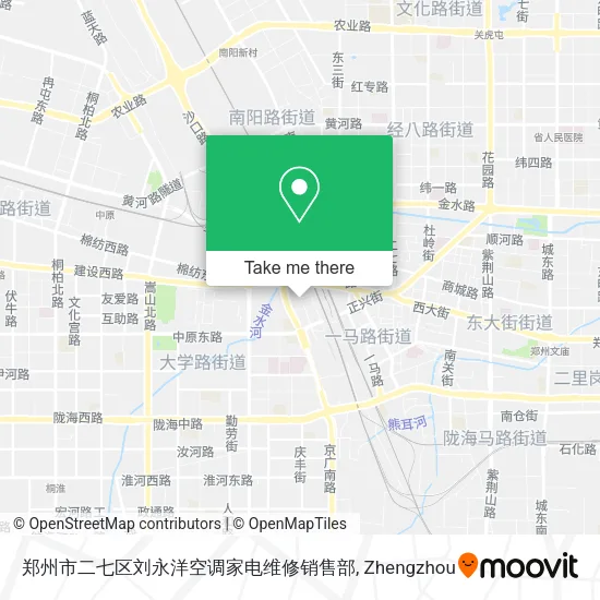 郑州市二七区刘永洋空调家电维修销售部 map