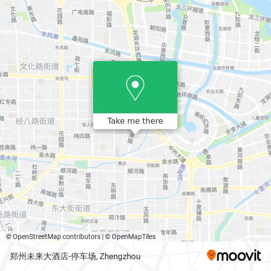 郑州未来大酒店-停车场 map