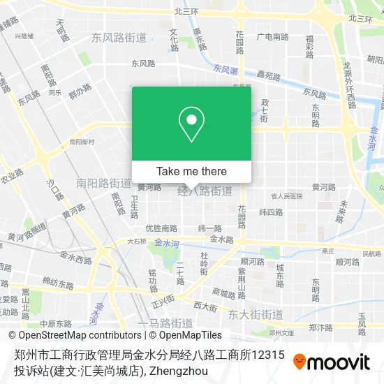 郑州市工商行政管理局金水分局经八路工商所12315投诉站(建文·汇美尚城店) map