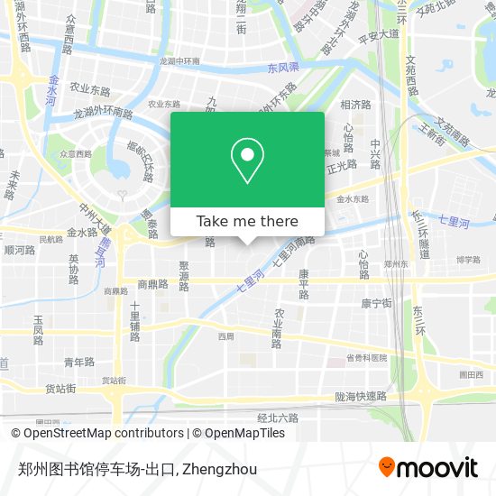 郑州图书馆停车场-出口 map