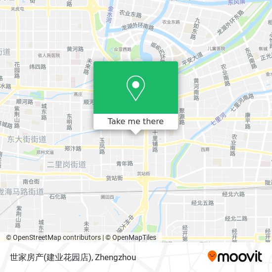 世家房产(建业花园店) map