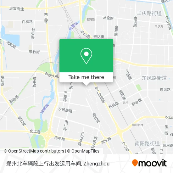 郑州北车辆段上行出发运用车间 map
