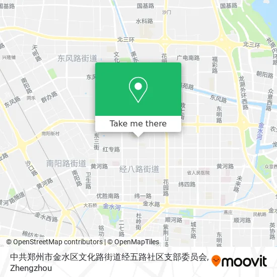中共郑州市金水区文化路街道经五路社区支部委员会 map