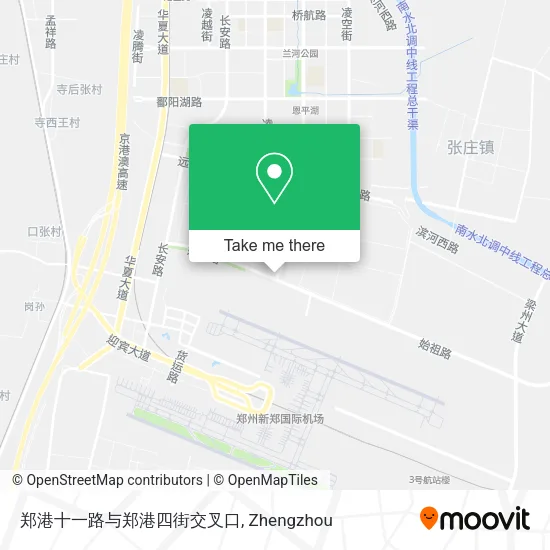 郑港十一路与郑港四街交叉口 map