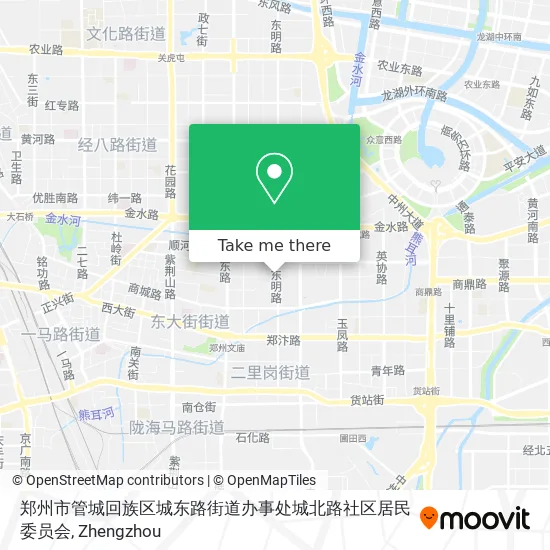 郑州市管城回族区城东路街道办事处城北路社区居民委员会 map