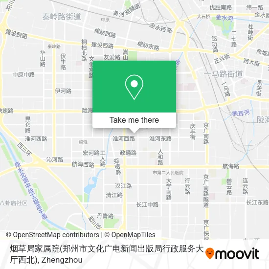 烟草局家属院(郑州市文化广电新闻出版局行政服务大厅西北) map