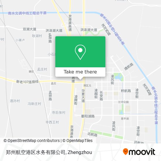 郑州航空港区水务有限公司 map