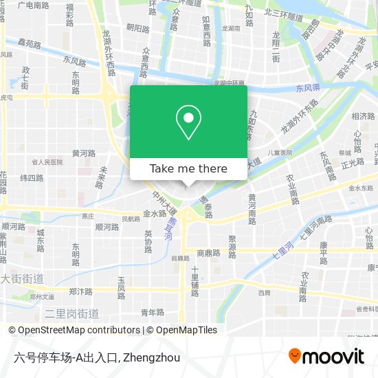 六号停车场-A出入口 map