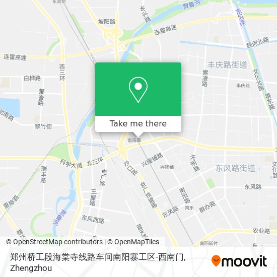 郑州桥工段海棠寺线路车间南阳寨工区-西南门 map