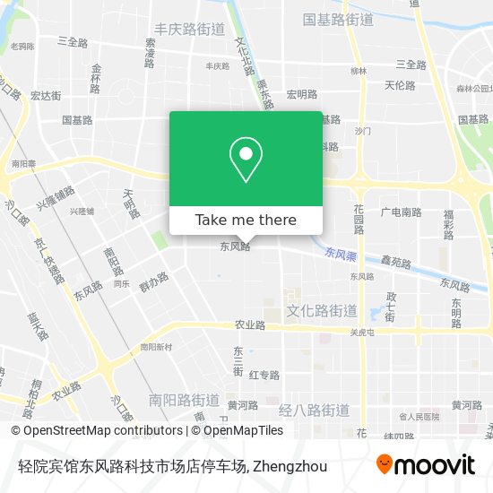 轻院宾馆东风路科技市场店停车场 map