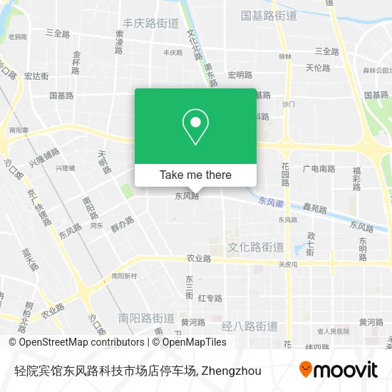 轻院宾馆东风路科技市场店停车场 map