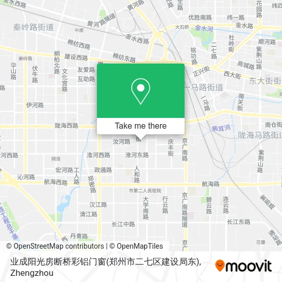 业成阳光房断桥彩铝门窗(郑州市二七区建设局东) map