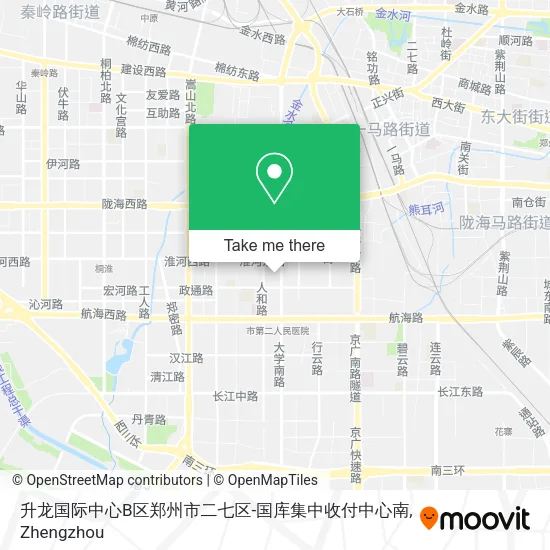 升龙国际中心B区郑州市二七区-国库集中收付中心南 map
