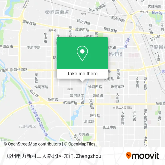 郑州电力新村工人路北区-东门 map