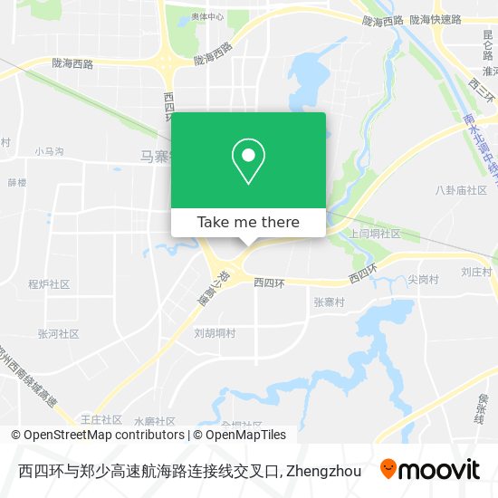 西四环与郑少高速航海路连接线交叉口 map