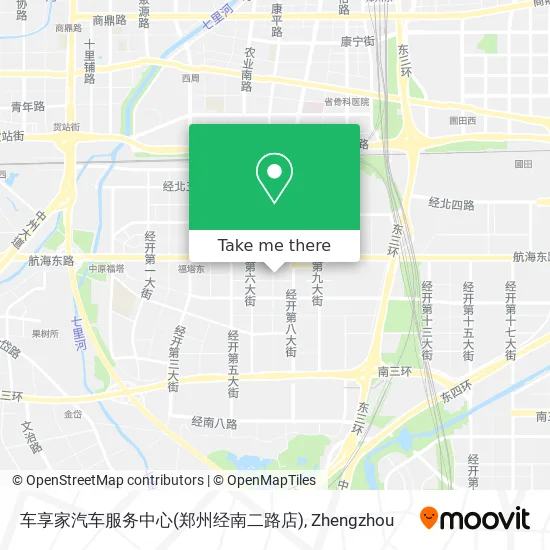 车享家汽车服务中心(郑州经南二路店) map