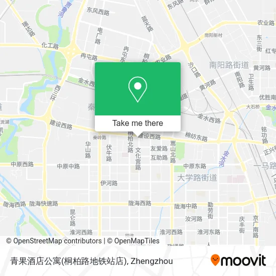 青果酒店公寓(桐柏路地铁站店) map