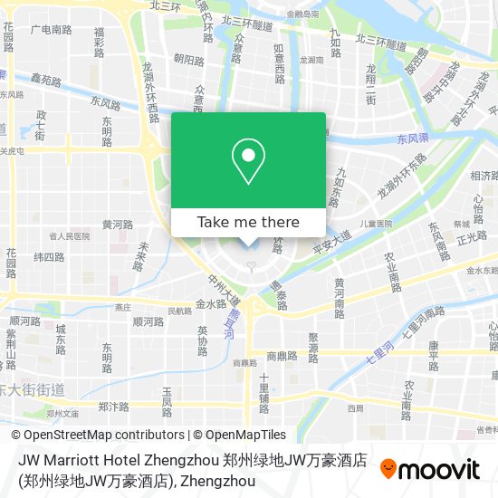 JW Marriott Hotel Zhengzhou 郑州绿地JW万豪酒店 map