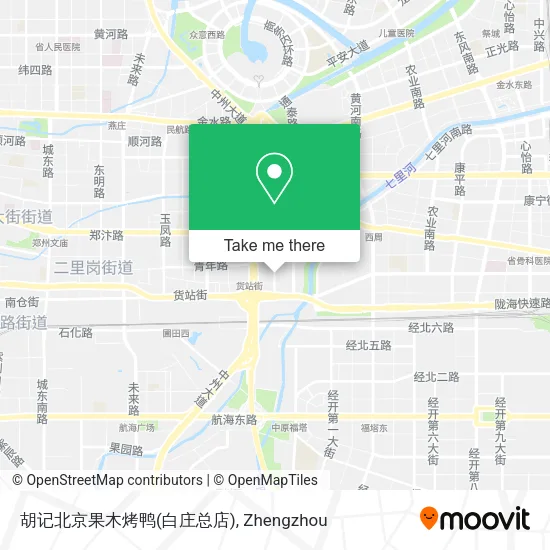 胡记北京果木烤鸭(白庄总店) map