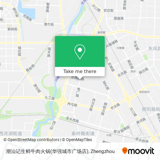 潮汕记生鲜牛肉火锅(华强城市广场店) map