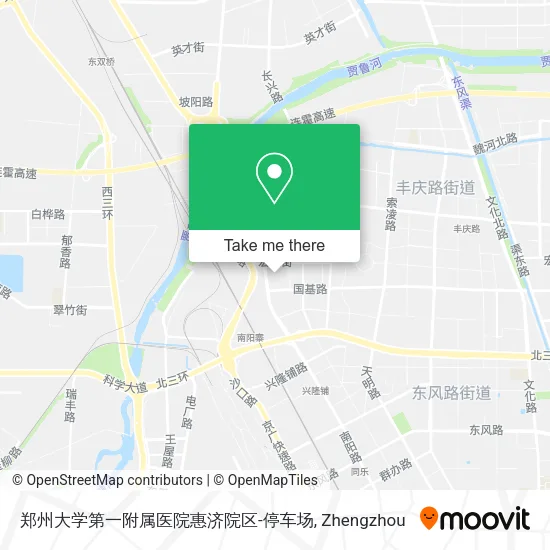 郑州大学第一附属医院惠济院区-停车场 map