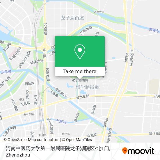 河南中医药大学第一附属医院龙子湖院区-北1门 map
