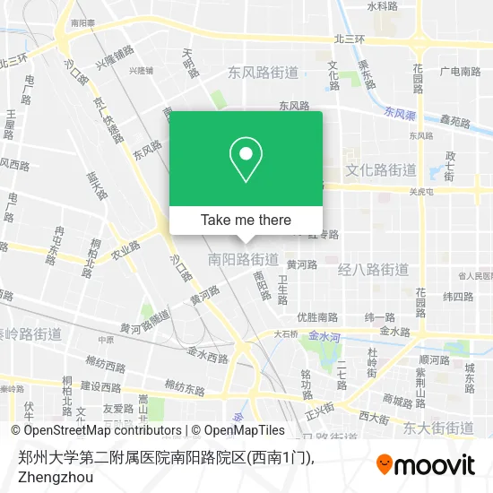 郑州大学第二附属医院南阳路院区(西南1门) map