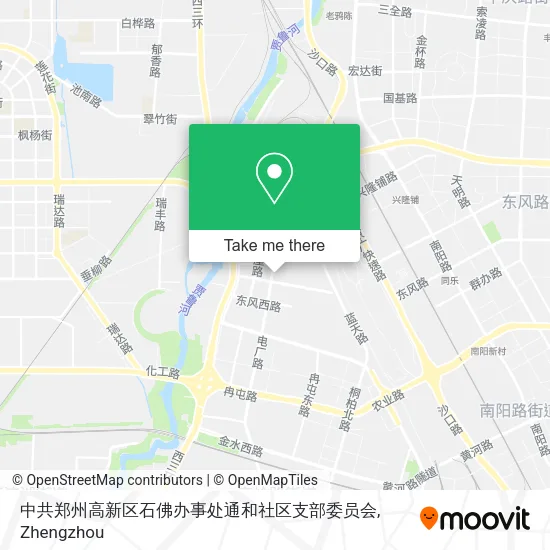 中共郑州高新区石佛办事处通和社区支部委员会 map